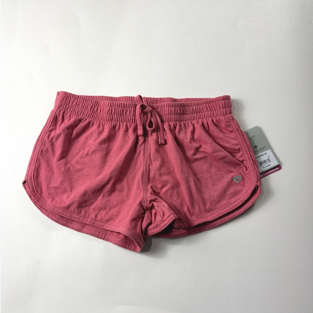Colosseum Girls Pink Dolphin Shorts XL‎ 14-16 RCABS50149 Drawstring Athletic NWT
